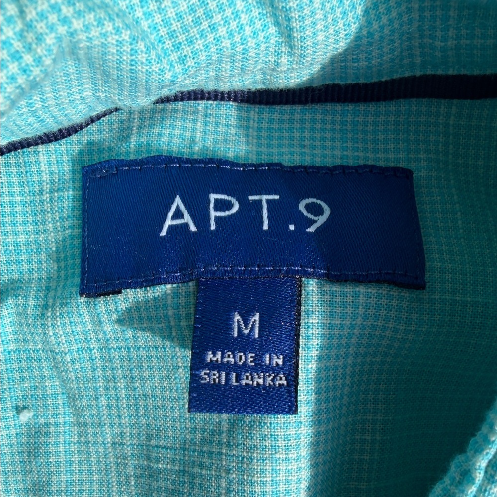 Apt. 9 Teal Button-Up Shirt - Picture 3 of 3